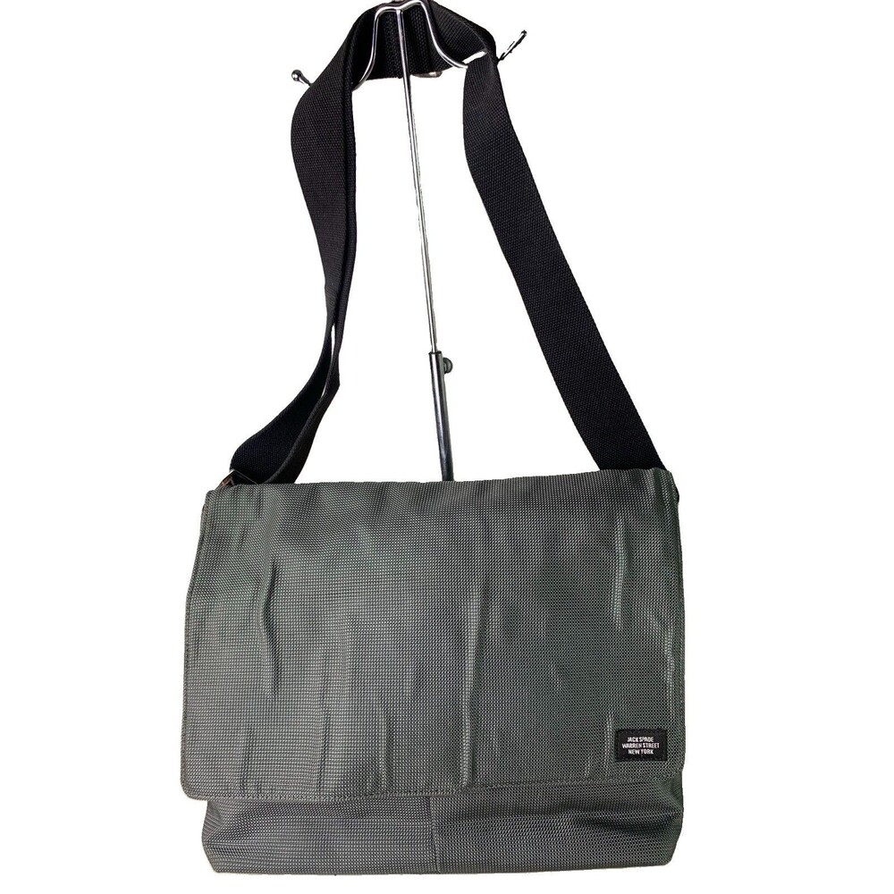 Jack Spade Greene Street Canvas Messenger Commuter Bag Crossbody Strap Laptop